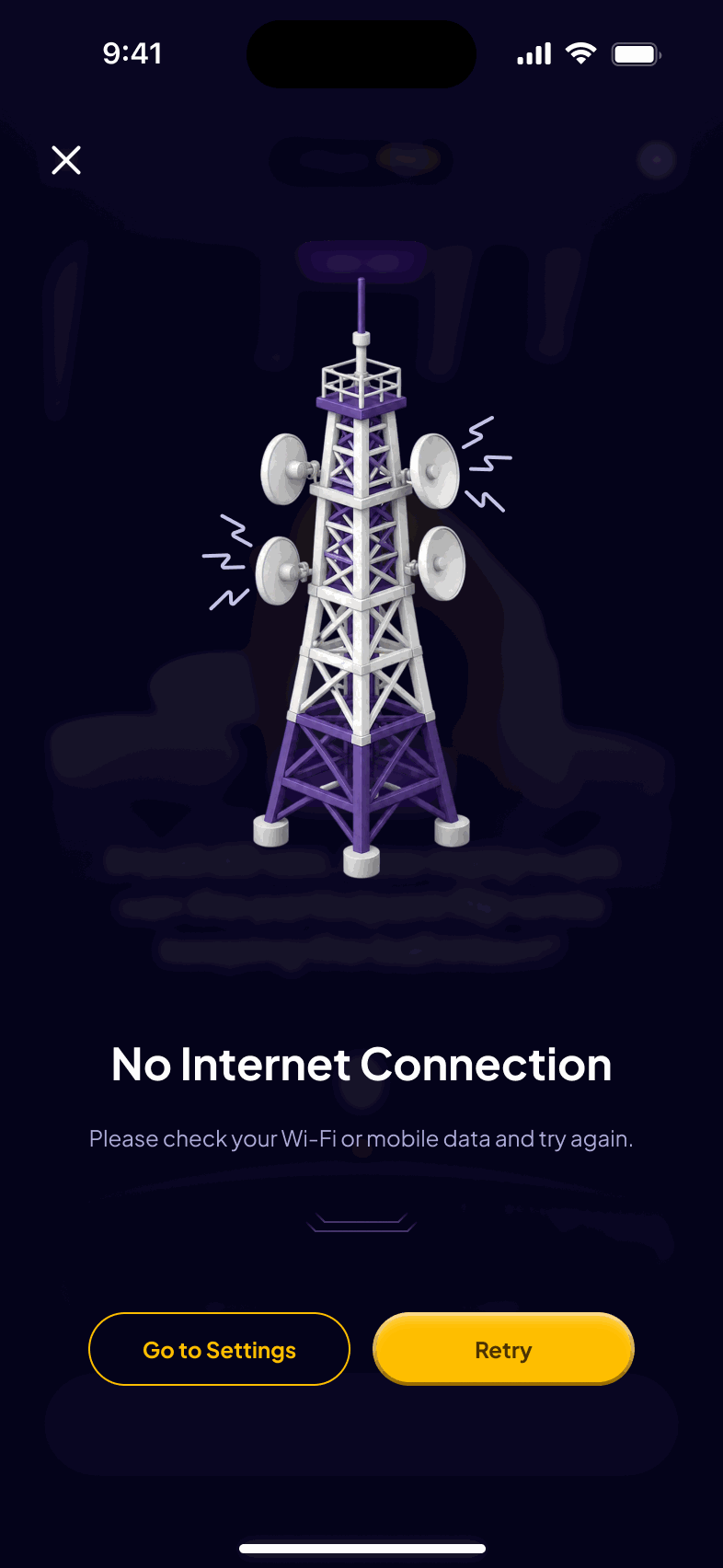 No connection