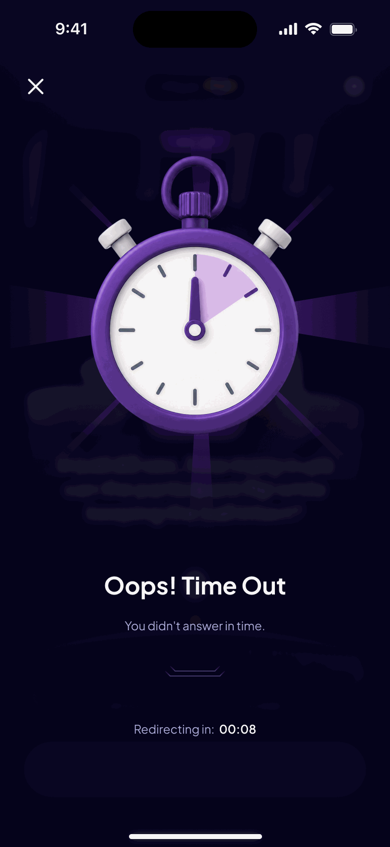 Timed out